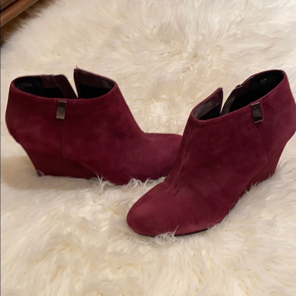 Anne Klein Burgundy Booties